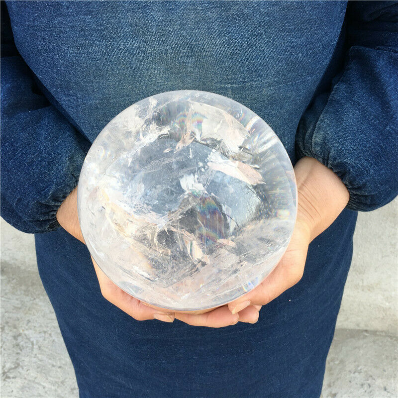 Aquarium Sand White - Boule de Quartz blanc transparent naturel