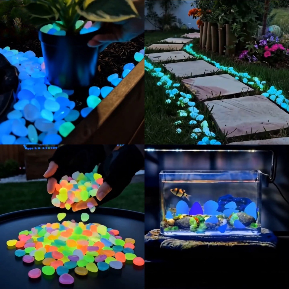 Aquarium Planted Tank Light - Galets lumineux colorés qui brillent dans