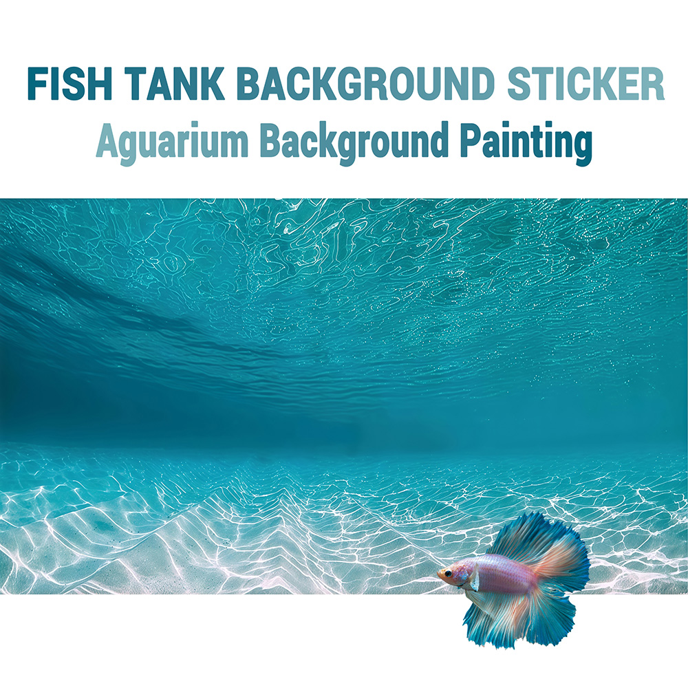 Aquarium Sand White - Sable blanc ensoleillé, peinture de fond