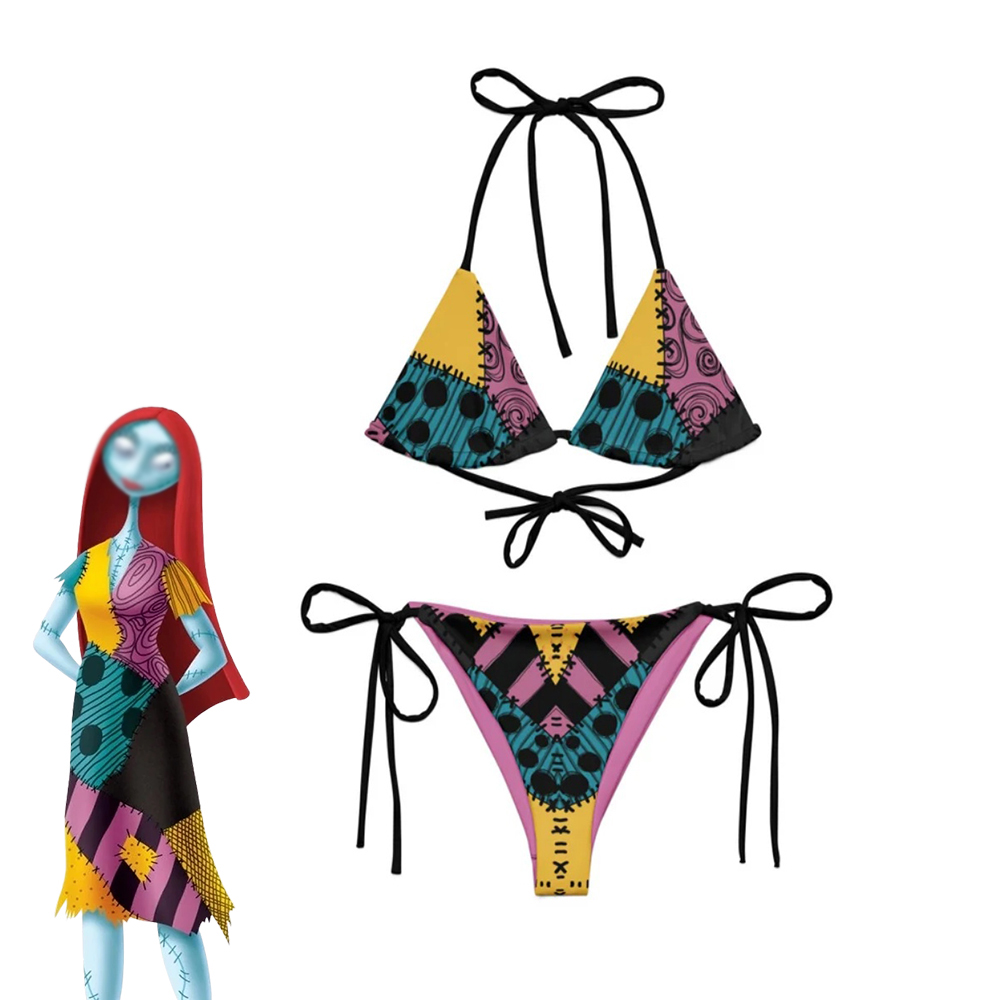 Aquarium Zombie - Cauchemar Cosplay Sally Bikini ensemble femmes