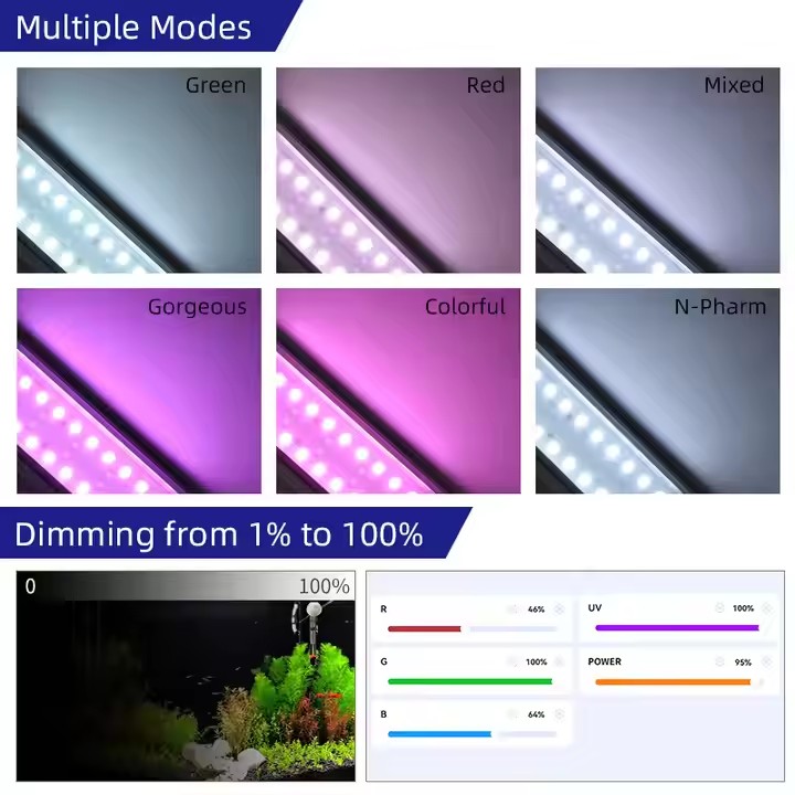 Lampes d'aquarium WEEK AQUA S  - Aquarium Planted Tank Light avis et prix