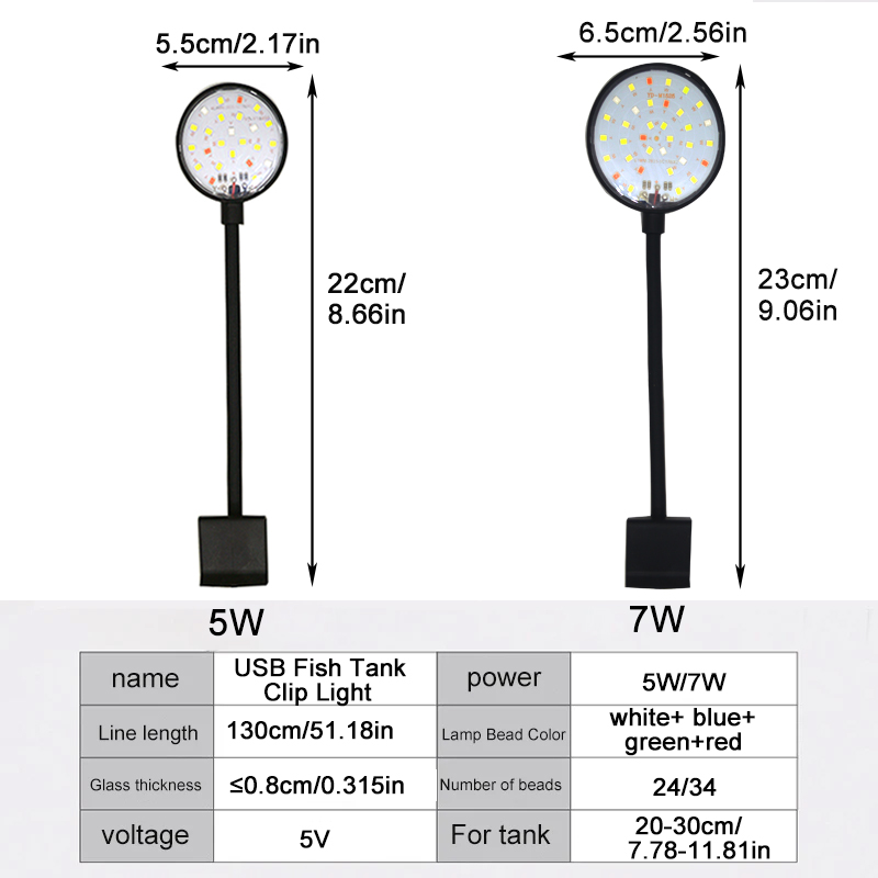 USB Aquarium lampe à LED Aquar - Aquarium Planted Tank Light avis et prix
