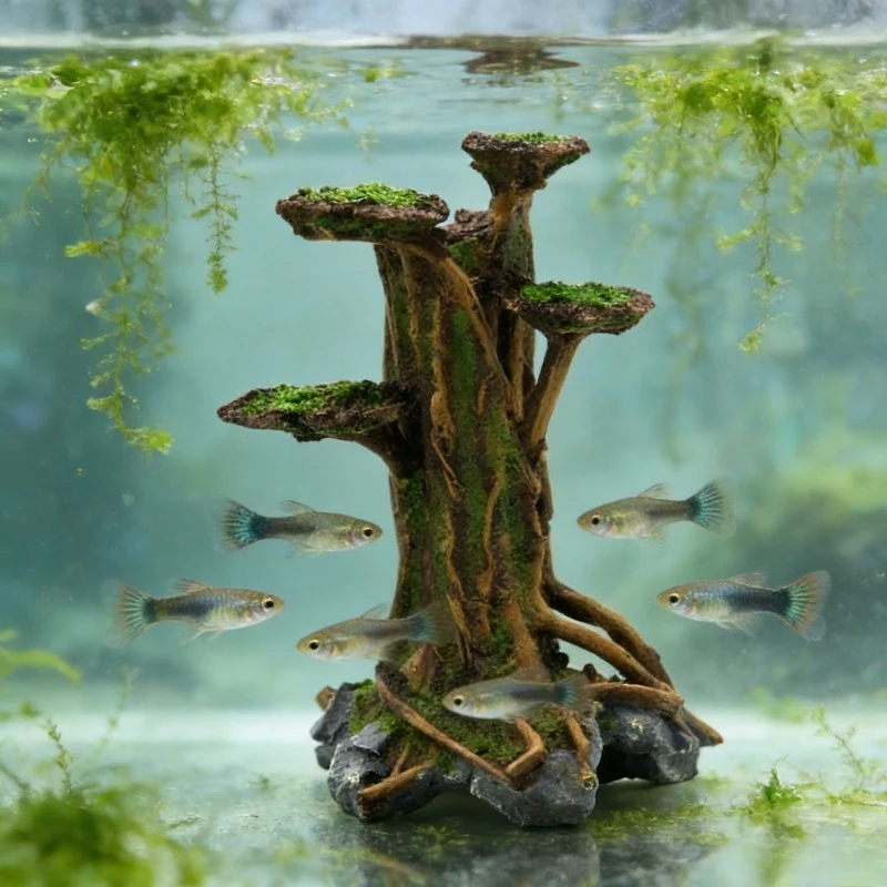 Décoration d'aquarium en résin - Planted Aquarium Moss avis et prix