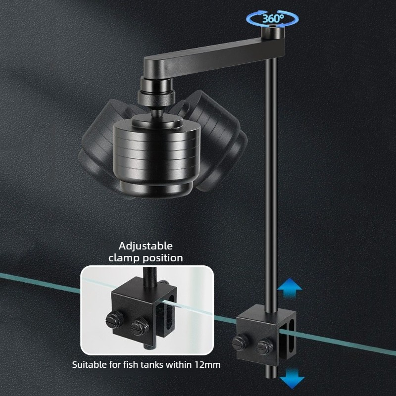 Lampe LED pour aquarium, 3 cou - Aquarium Planted Tank Light avis et prix