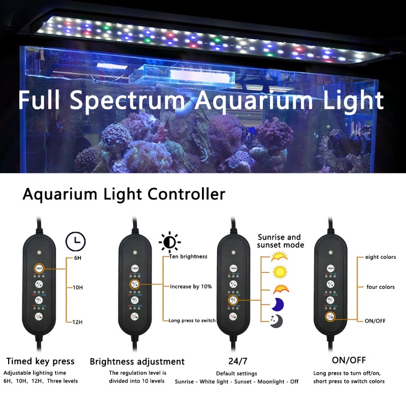 Lampe LED pour aquarium, spect - Aquarium Planted Tank Light avis et prix